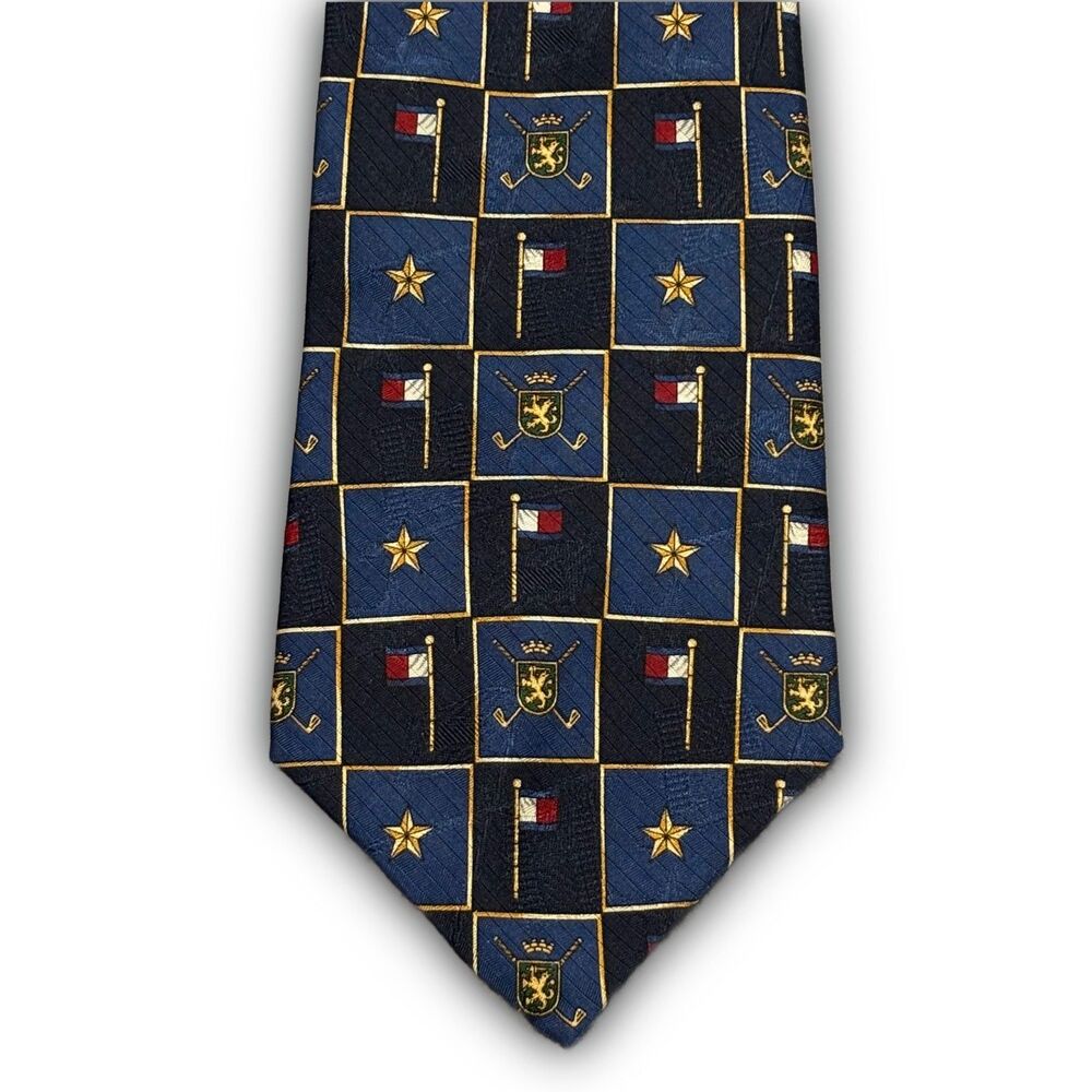 Tommy Hilfiger Crest & Golf Silk Tie